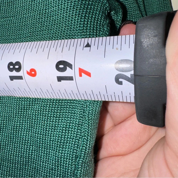 Women’s Vintage Dué Per Dué Brand Silk Green Beaded Tank Top Cardigan Size: XL - Picture 13 of 16